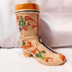 Vintage GERZ West Germany Ceramic Beer Stein Cowboy Boot Design